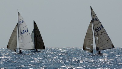 FRA - USA - NED podium downwind