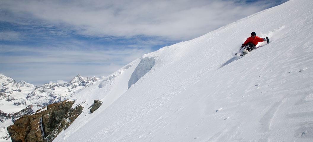 Free ridding at Klein Matterhorn, Zermatt